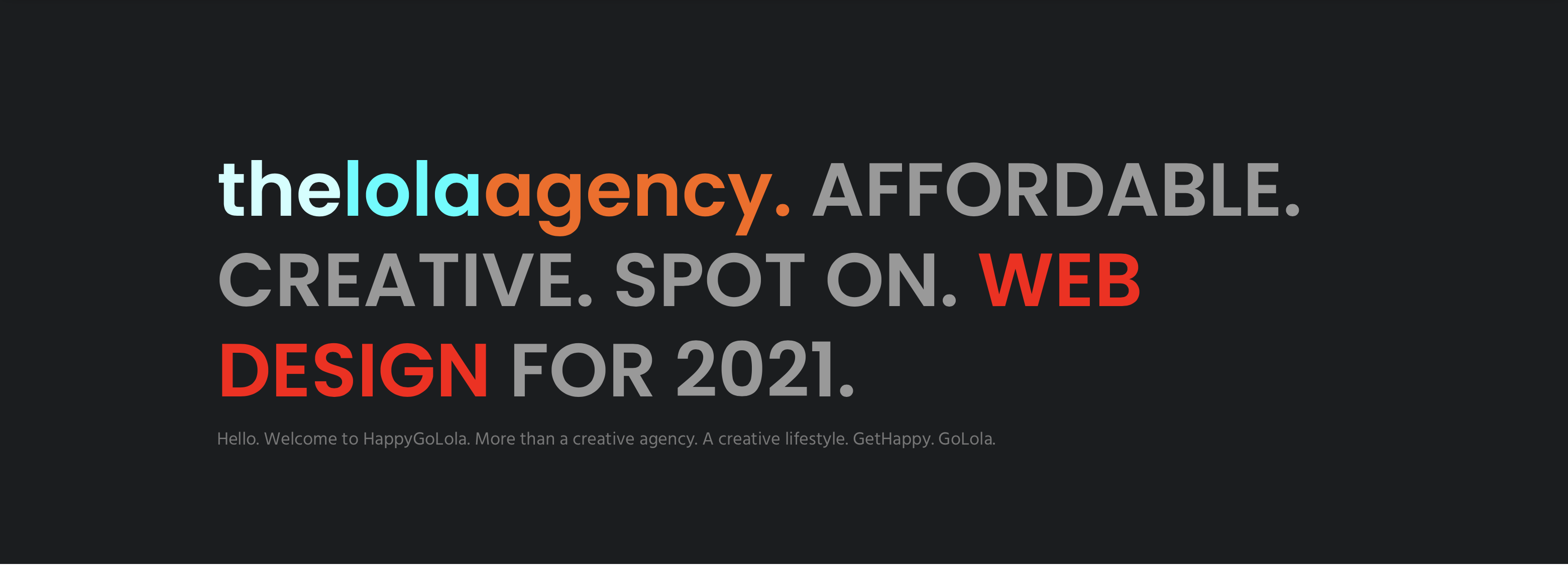 The Lola Agency Web Design Affordable Creative Spot On